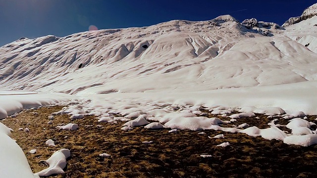 雪山全景景观视频素材