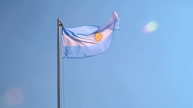 阿根廷国旗视频素材