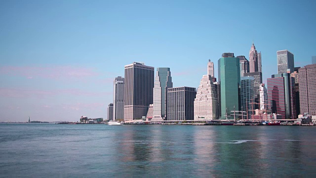 纽约曼哈顿市中心日光4k时间从美国流逝视频素材