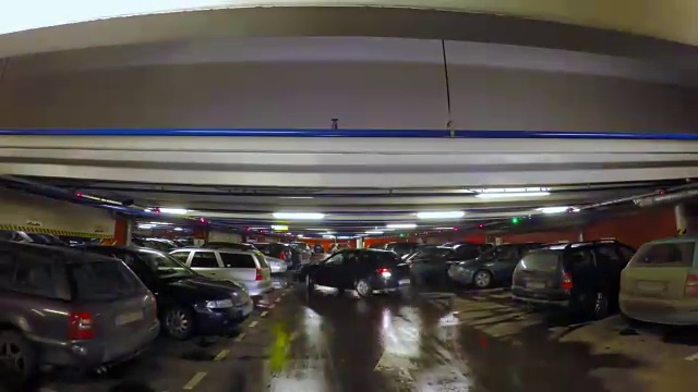 地下停车场,延时视频素材