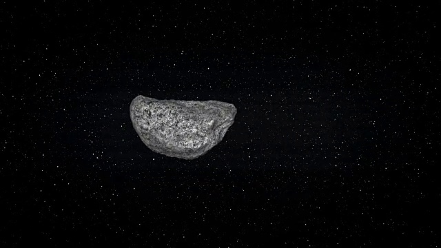 与恒星一起在外太空盘旋的小行星视频下载