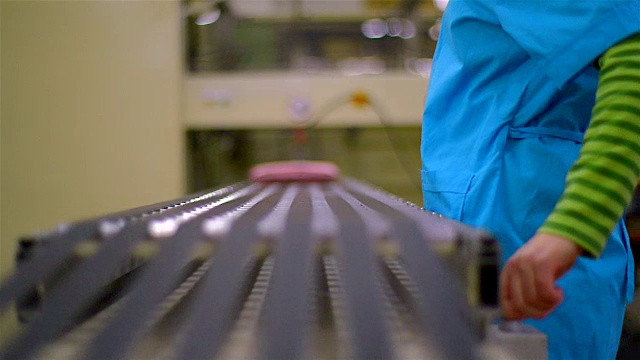 制造工业纺织品视频素材