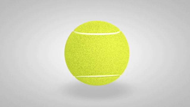 3D网球弹跳01视频素材