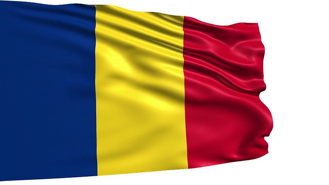 罗马尼亚国旗(环形)视频素材