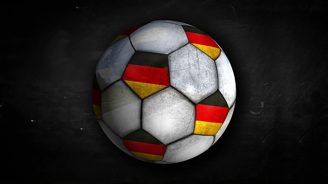 德国球旋转循环阿尔法哑光视频素材