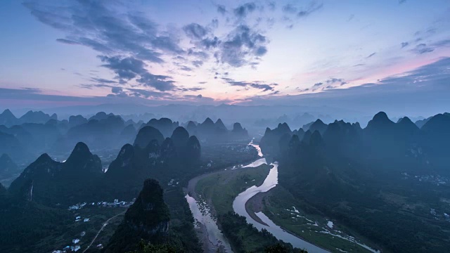 桂林山水是中国最美的山水视频素材