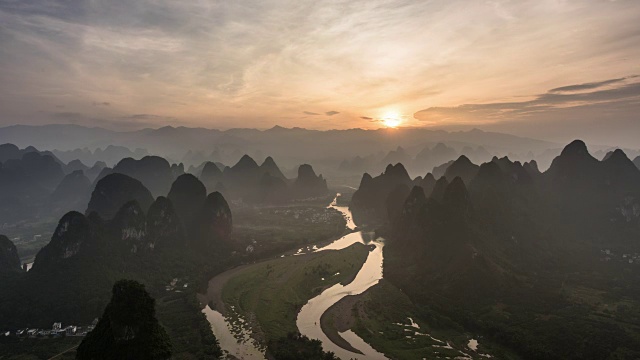 桂林山水是中国最美的山水视频素材