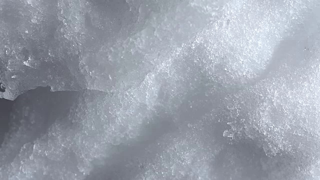 雪融化快视频素材