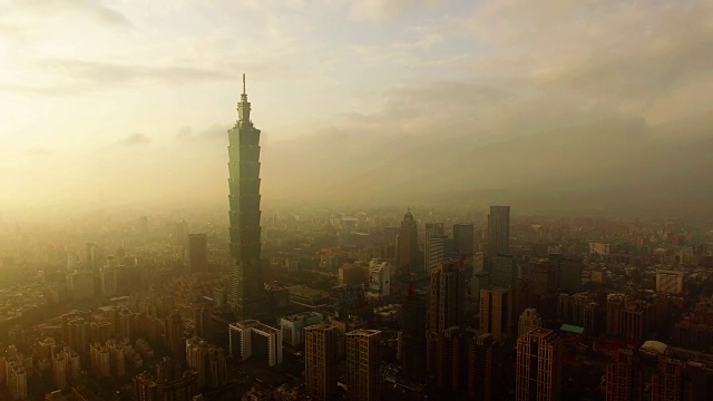 台湾台北，无人机视频下载