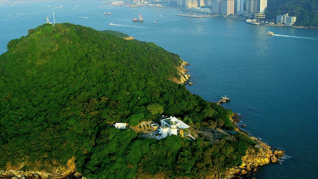 下香港鸟瞰图视频素材