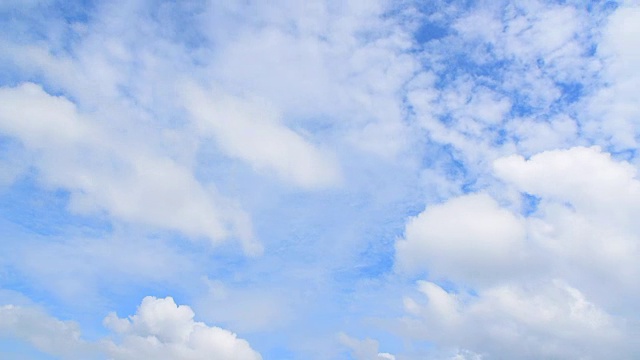 移动的云和蓝天的时间流逝视频素材