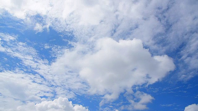 移动的云和蓝天的时间流逝视频素材