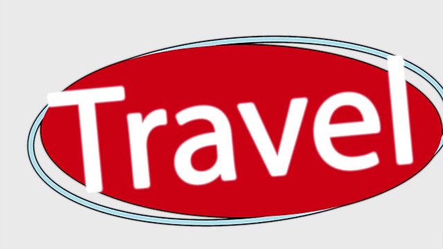 旅行印章设计，视频动画视频下载