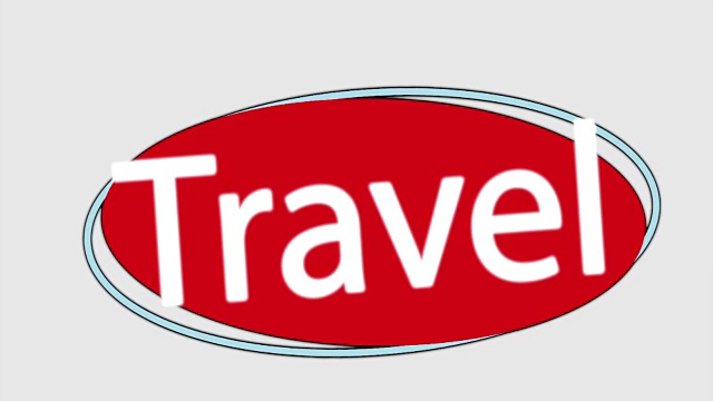 旅行印章设计，视频动画视频下载