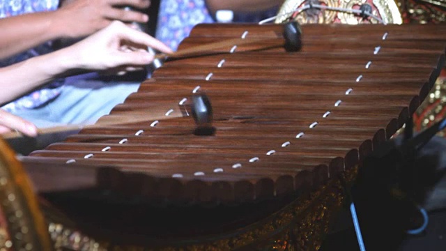 泰国木琴演奏视频素材