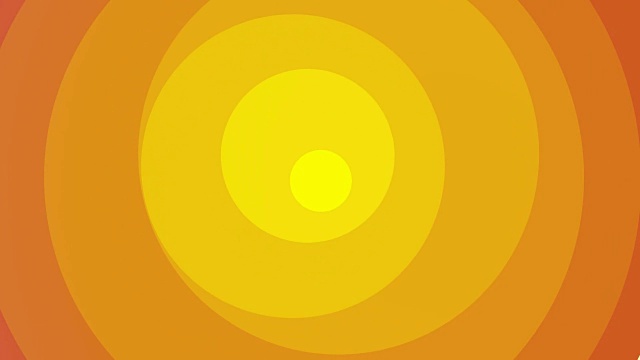 旋转的黄色橙色圆美丽的背景视频素材