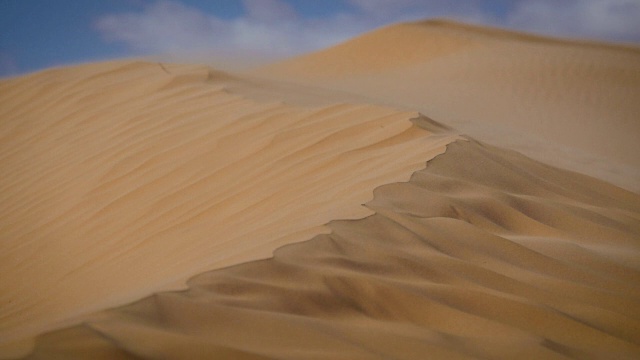 撒哈拉景观，沙丘和风视频下载