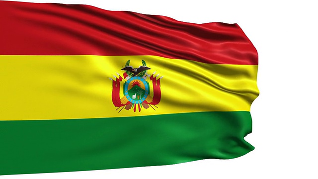 玻利维亚国旗(循环)视频素材