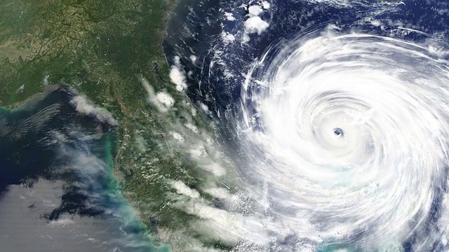 飓风袭击美国东海岸的时间间隔视频素材