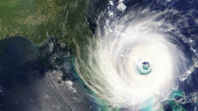 飓风袭击美国东海岸的时间间隔视频素材