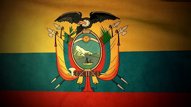 国旗厄瓜多尔视频下载