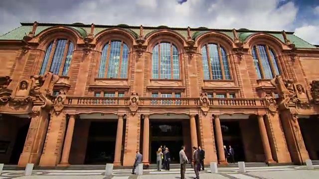 德国曼海姆的一个活动大厅的时间流逝视频素材