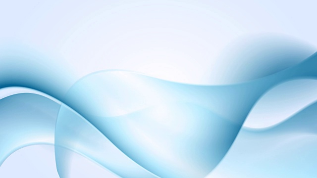 蓝色平滑流动的波浪视频动画视频素材