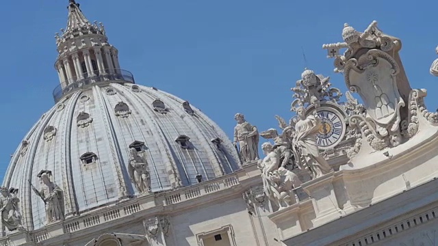 细节圣彼得大教堂的观点视频素材