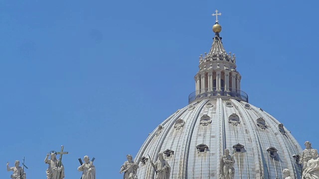 圣彼得圆顶。伟大的美。罗马,意大利视频素材