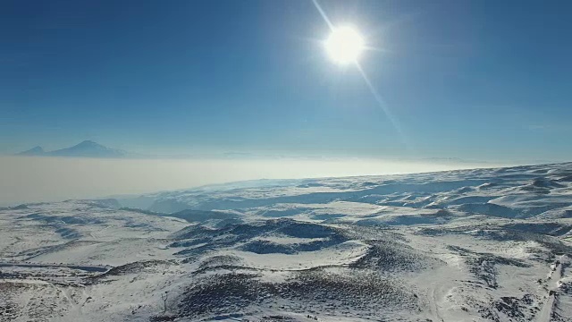 航空:雪景视频素材