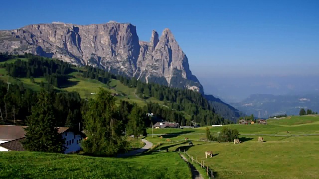 Dolomites的Schlern山视频素材
