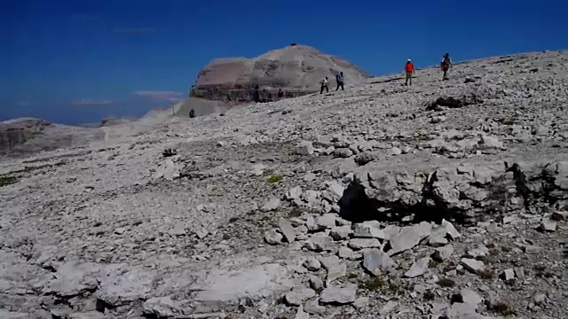 在Dolomites的Sella集团视频素材
