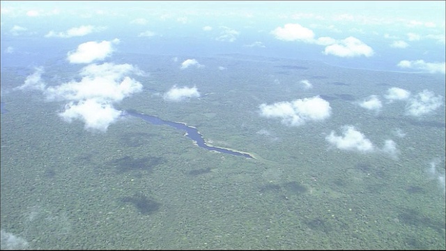 亚马逊河流域的热带雨林长镜头航拍视频下载