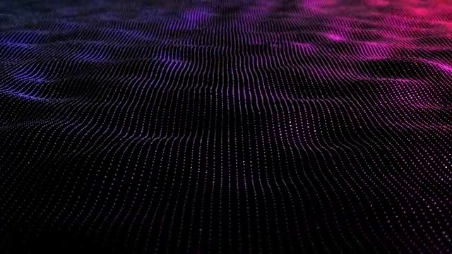 未来粒子波抽象背景-创意设计元素。视频素材