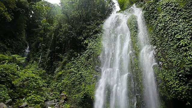 美丽的热带瀑布。视频下载