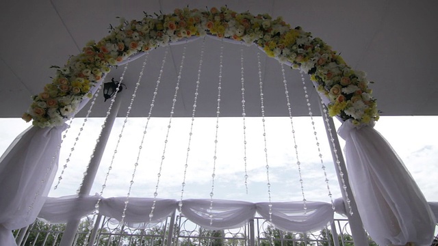 婚礼拱门视频素材