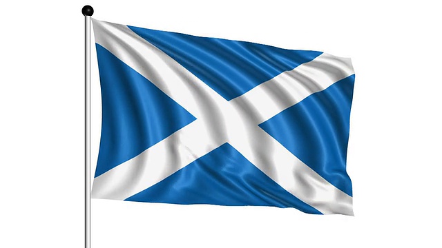 苏格兰旗- loop (+ alpha通道)视频素材