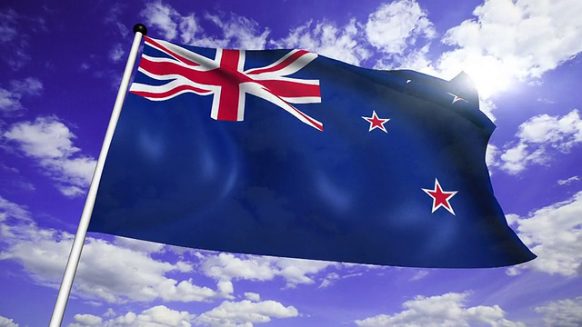新西兰国旗视频素材