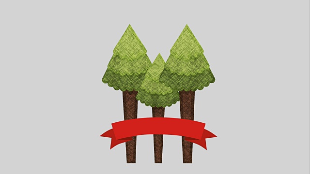 森林图标设计，视频动画视频下载