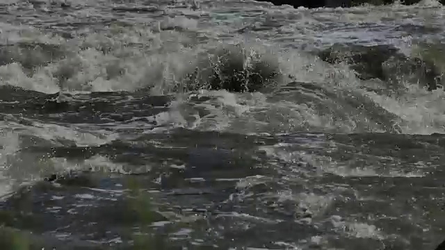 乌拉尔河，水流湍急视频下载