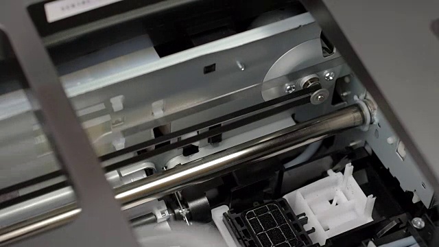 喷墨打印机头工作视频素材