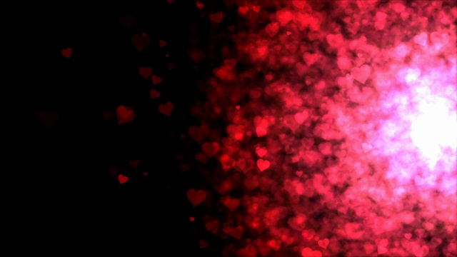 彩色心脏粒子背景-循环视频下载