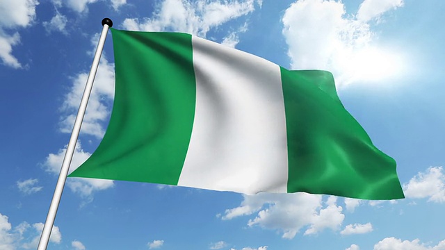 尼日利亚国旗(环)视频下载