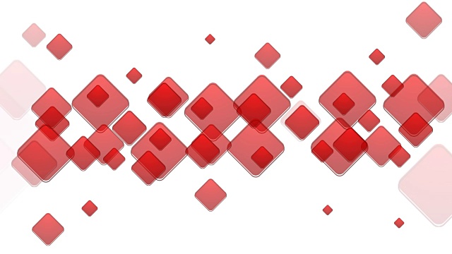 红色方块技术几何视频动画视频素材