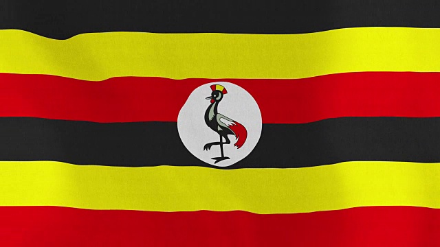 可循环:乌干达国旗视频下载