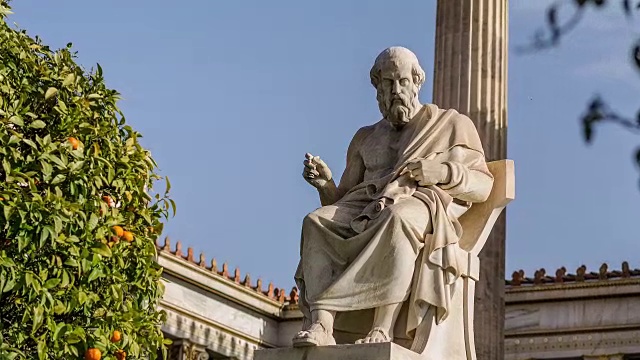 科学家和哲学家柏拉图视频素材