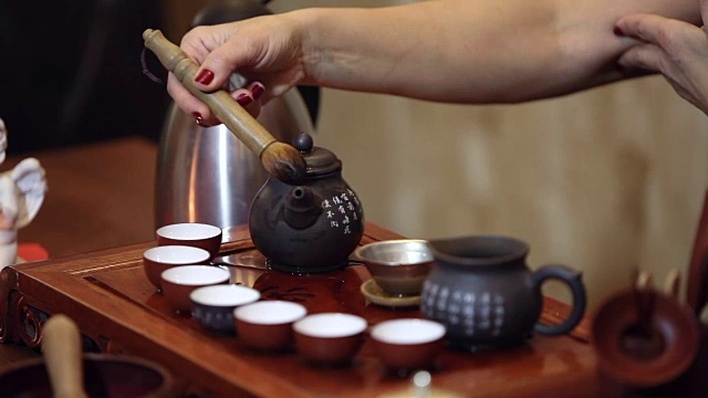 中国传统茶道视频素材