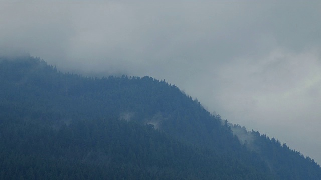戏剧性的迷雾山脉视频素材