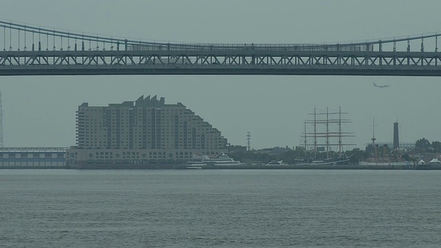 本·富兰克林桥前景视频素材
