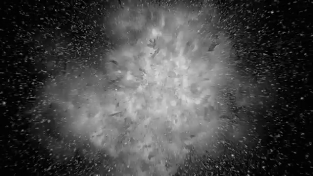 近距离逼真的4K爆炸和爆炸+ Alpha视频素材
